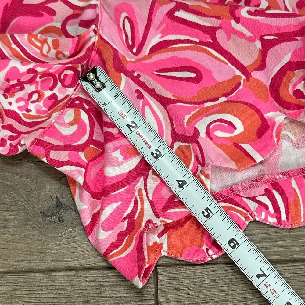Lilly Pulitzer 5” The Buttercup Scallop Shorts Pink Pout Mango Salsa Sz 2 - Picture 9 of 10